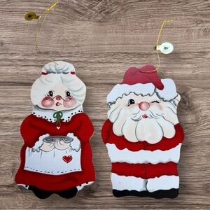 Vintage 1987 Santa & Mrs Claus “Tender Heart” Ornaments
